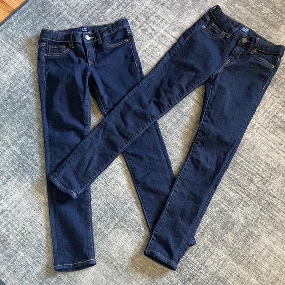 GAP Other - Lot of 2 size 8 regular stretch super skinny dark wash jeans
